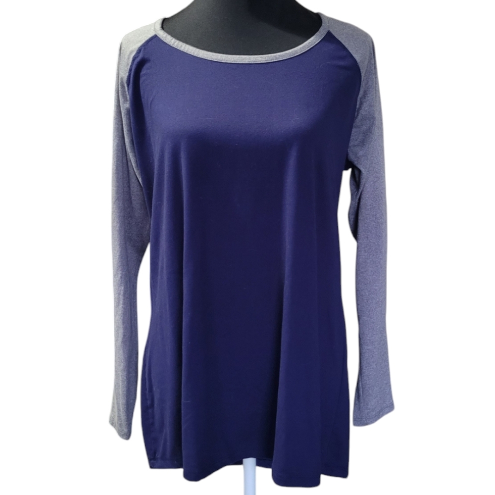 Rue21 colorblock raglan long sleeve tee Size 1X